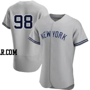 Will Warren Men's New York Yankees Gray Authentic Road Jersey