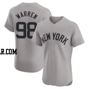 Will Warren Men's New York Yankees Gray Elite Road Jersey