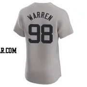 Will Warren Men's New York Yankees Gray Elite Road Jersey