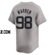 Will Warren Men's New York Yankees Gray Limited Away Jersey