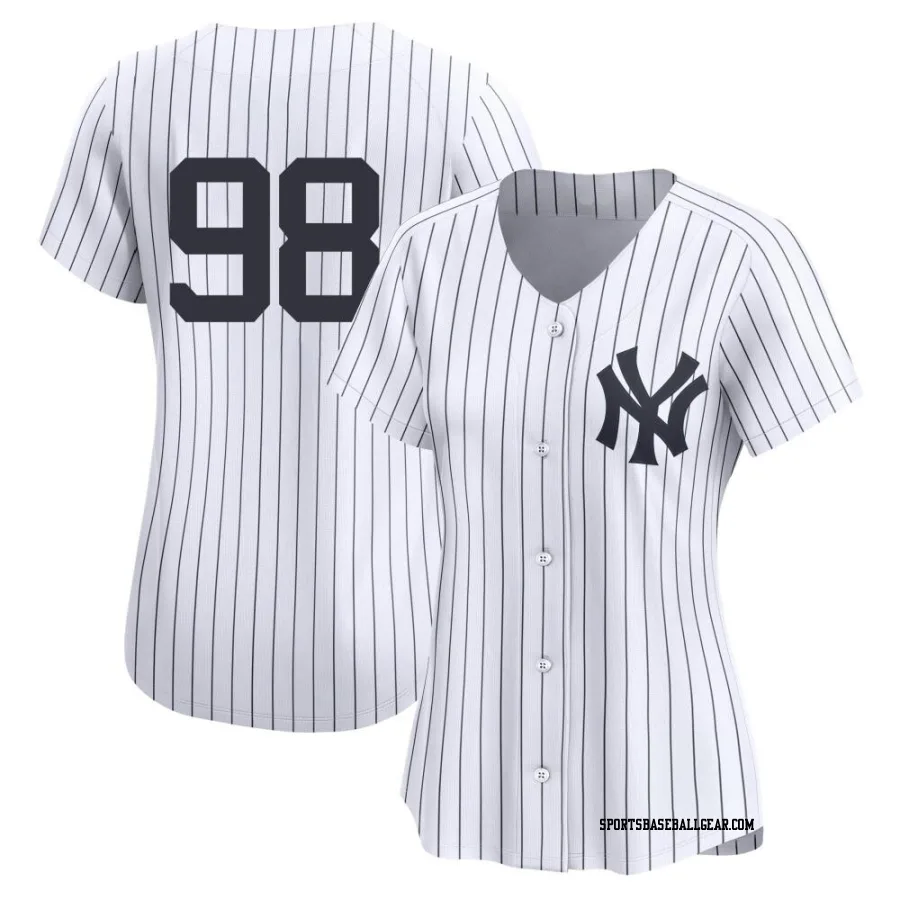 Will Warren Women's New York Yankees White Limited Yankee Home 2nd Jersey