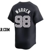 Will Warren Youth New York Yankees Navy Limited Alternate Jersey