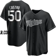 Willi Castro Men's Minnesota Twins Black/White Replica Jersey