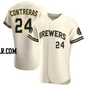 William Contreras Men's Milwaukee Brewers Cream Authentic Home Jersey