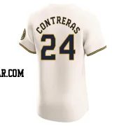 William Contreras Men's Milwaukee Brewers Cream Elite Home Jersey