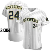 William Contreras Men's Milwaukee Brewers White Authentic Alternate Jersey