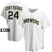 William Contreras Men's Milwaukee Brewers White Replica Home Jersey