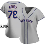 William Woods Women's New York Mets Gray Authentic Road Jersey