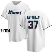 Willians Astudillo Men's Miami Marlins White Replica Home Jersey