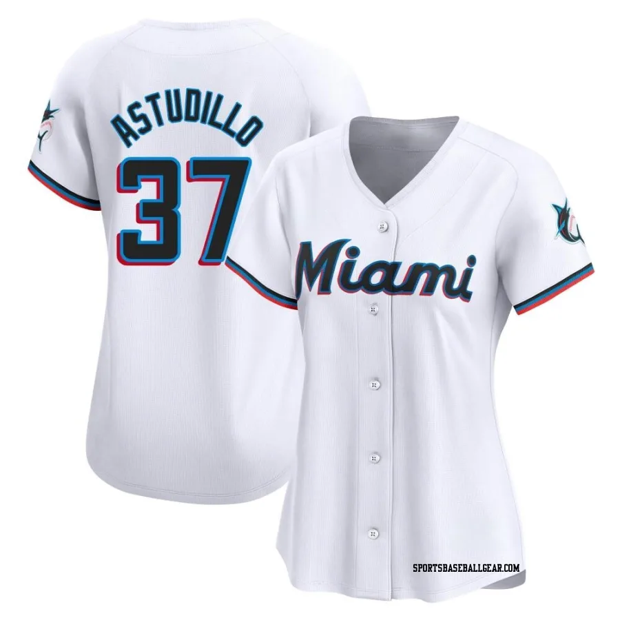 Willians Astudillo Women's Miami Marlins White Limited Home Jersey