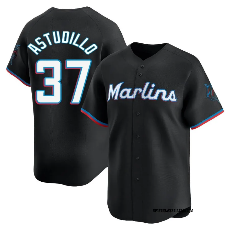 Willians Astudillo Youth Miami Marlins Black Limited Alternate Jersey