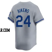 Willie Aikens Youth Kansas City Royals Gray Limited Away Jersey