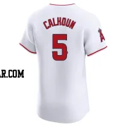 Willie Calhoun Men's Los Angeles Angels White Elite Home Jersey