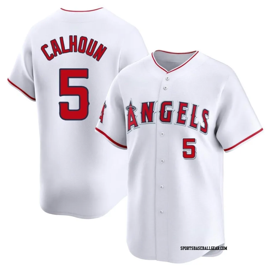 Willie Calhoun Men's Los Angeles Angels White Limited Home Jersey