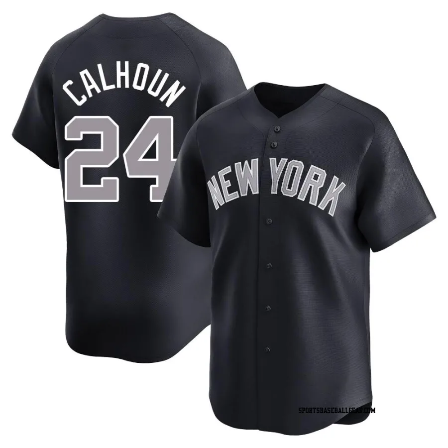 Willie Calhoun Youth New York Yankees Navy Limited Alternate Jersey