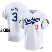 Willie Davis Men's Los Angeles Dodgers White Limited 2024 World Tour Seoul Series Home Jersey