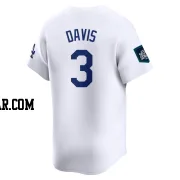 Willie Davis Men's Los Angeles Dodgers White Limited 2024 World Tour Seoul Series Home Jersey