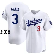 Willie Davis Men's Los Angeles Dodgers White Limited Home Jersey