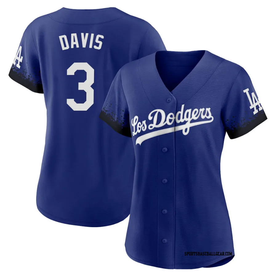 Willie Davis Women's Los Angeles Dodgers Royal Authentic 2021 City Connect Jersey