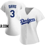 Willie Davis Women's Los Angeles Dodgers White Replica Home Jersey