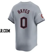 Willie Mays Hayes Men's Cleveland Guardians Gray Limited Road Jersey