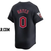 Willie Mays Hayes Men's Cleveland Guardians Navy Limited Alternate Jersey