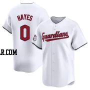 Willie Mays Hayes Men's Cleveland Guardians White Limited Home Jersey