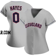 Willie Mays Hayes Women's Cleveland Guardians Gray Authentic Road Jersey