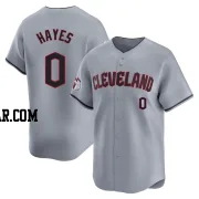 Willie Mays Hayes Youth Cleveland Guardians Gray Limited Road Jersey