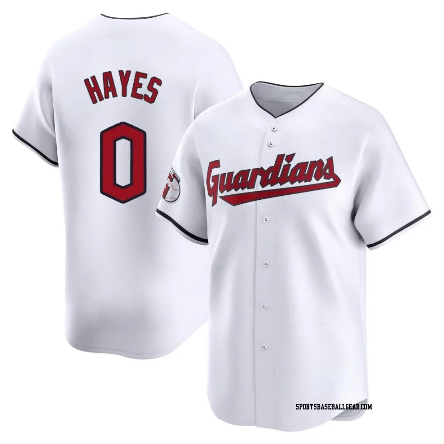 Willie Mays Hayes Youth Cleveland Guardians White Limited Home Jersey