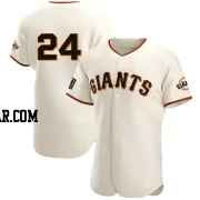 Willie Mays Men's San Francisco Giants Cream Authentic Home Jersey