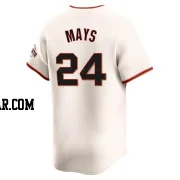 Willie Mays Men's San Francisco Giants Cream Elite Home Jersey