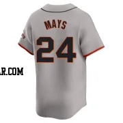 Willie Mays Men's San Francisco Giants Gray Limited Away Jersey