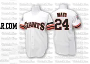 Willie Mays Men's San Francisco Giants White Authentic 1989 Throwback Jersey