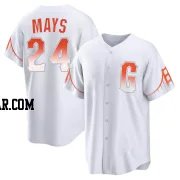 Willie Mays Men's San Francisco Giants White Replica 2021 City Connect Jersey