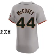 Willie McCovey Men's San Francisco Giants Gray Elite Road Jersey