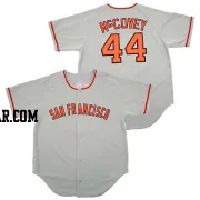 Willie McCovey Men's San Francisco Giants Grey Authentic Throwback Jersey