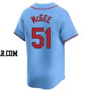 Willie McGee Men's St. Louis Cardinals Light Blue Limited Alternate Jersey