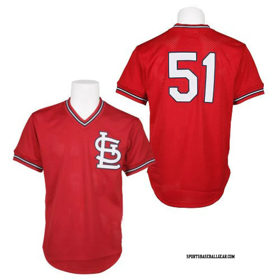 Willie McGee Men's St. Louis Cardinals Red Authentic 1985 Throwback Jersey