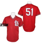 Willie McGee Men's St. Louis Cardinals Red Replica 1985 Throwback Jersey