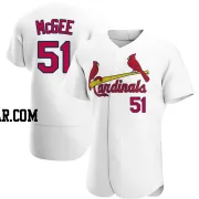 Willie McGee Men's St. Louis Cardinals White Authentic Home Jersey