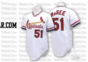 Willie McGee Men's St. Louis Cardinals White Authentic Throwback Jersey