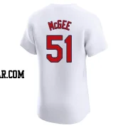 Willie McGee Men's St. Louis Cardinals White Elite Home Jersey