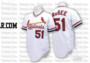 Willie McGee Men's St. Louis Cardinals White Replica Throwback Jersey