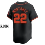 Willie Montanez Men's San Francisco Giants Black Limited Alternate Jersey