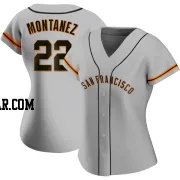 Willie Montanez Women's San Francisco Giants Gray Authentic Road Jersey