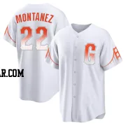 Willie Montanez Youth San Francisco Giants White Replica 2021 City Connect Jersey