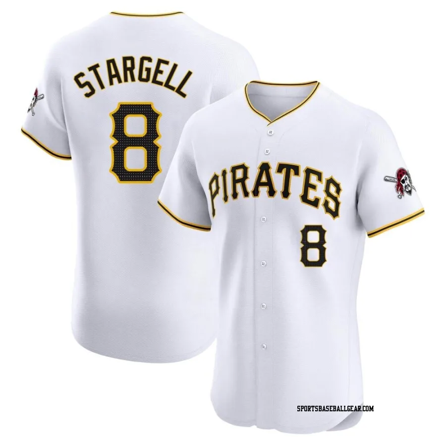 Willie Stargell Men's Pittsburgh Pirates White Elite Home Jersey