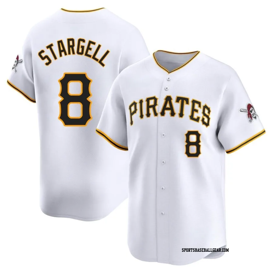 Willie Stargell Men's Pittsburgh Pirates White Limited Home Jersey