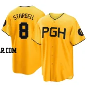 Willie Stargell Youth Pittsburgh Pirates Gold Replica 2023 City Connect Jersey